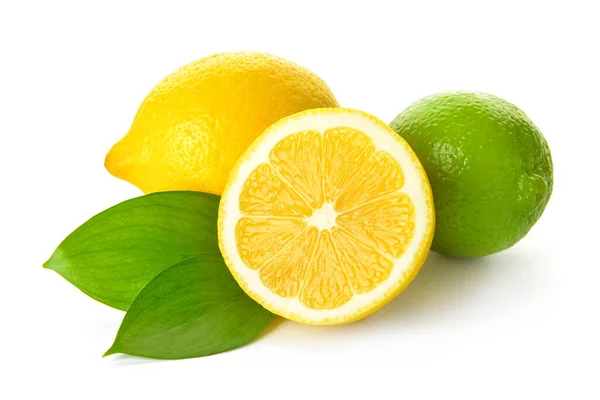 Healthy Citrus Fruits White Background — ストック写真