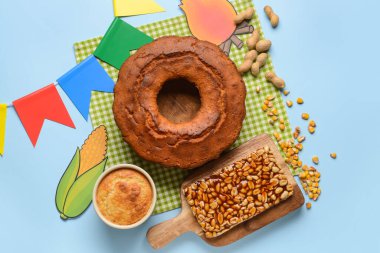 Festa Junina (Haziran Festivali) için geleneksel yemek.