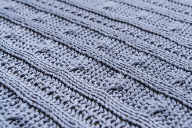 Örgü kumaş dokusu, yakın plan.