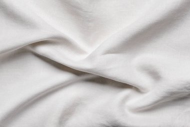 Beyaz branda kumaş dokusu, yakın plan.