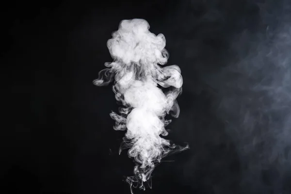 Biały Dym Ciemnym Tle — Zdjęcie stockowe