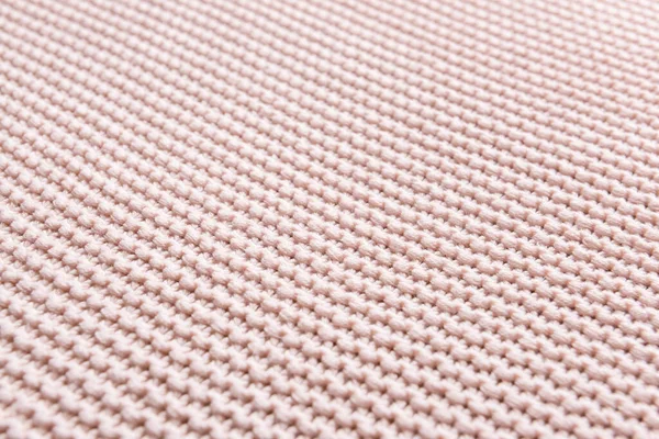 Rózsaszín Kötött Szövet Textúrája Közelkép — Stock Fotó
