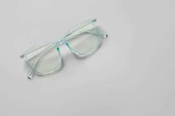 Lunettes Vue Élégantes Sur Fond Clair — Photo