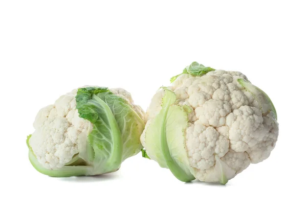 Cauliflower Cabbages White Background — Stock Photo, Image