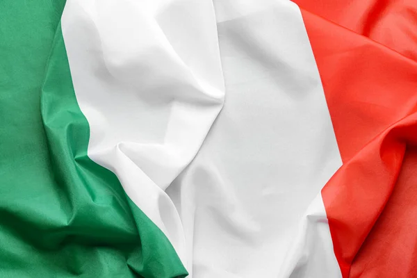 Ιταλική Σημαία Φόντο Κοντινό Πλάνο — Φωτογραφία Αρχείου
