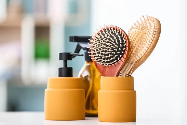 Hairdresser Supplies Table Room Salon — Stock Photo, Image