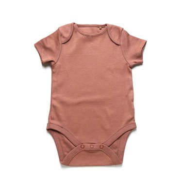 Beyaz arka planda bebek kıyafetleri