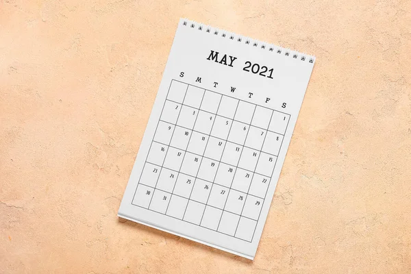 Kalendarz Flip Papieru Tle Koloru — Zdjęcie stockowe