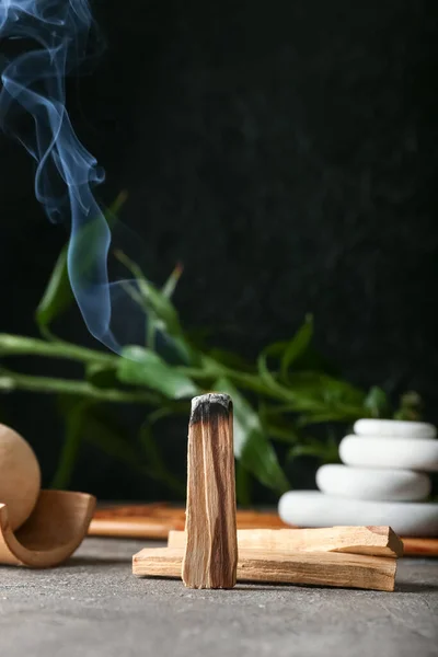 Palo Santo Spa Supplies Table — Stock Photo, Image