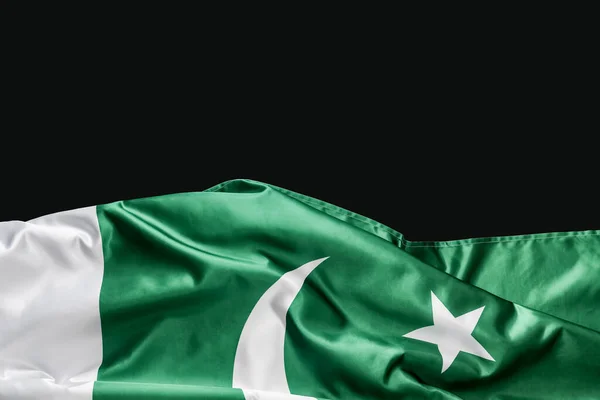 Pakistan Flag Dark Background — Stock Photo, Image