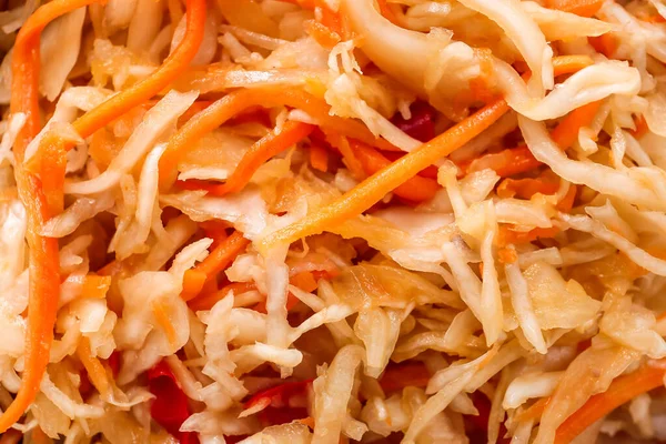 Tasty Sauerkraut Background Closeup — Stock Photo, Image