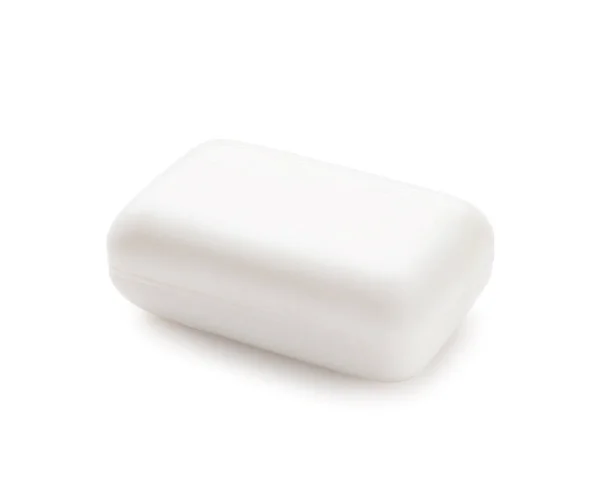 白い背景の石鹸バー — ストック写真