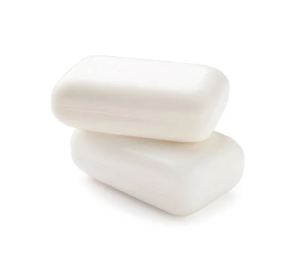 Beyaz Arkaplanda Sabun Çubukları Yığını — Stok fotoğraf