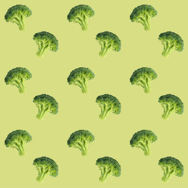 Verse Broccoli Kool Groene Achtergrond — Stockfoto