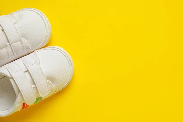 Baby Shoes Color Background — Stock Photo, Image