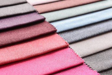 Kumaş örnekleri arkaplan olarak, yakın plan