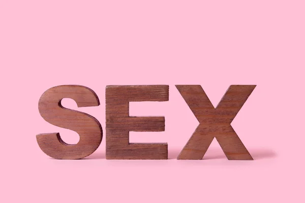 Word Sex Färg Bakgrund — Stockfoto