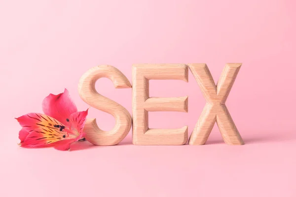 Word Sex Färg Bakgrund — Stockfoto