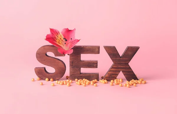 Word Sex Färg Bakgrund — Stockfoto