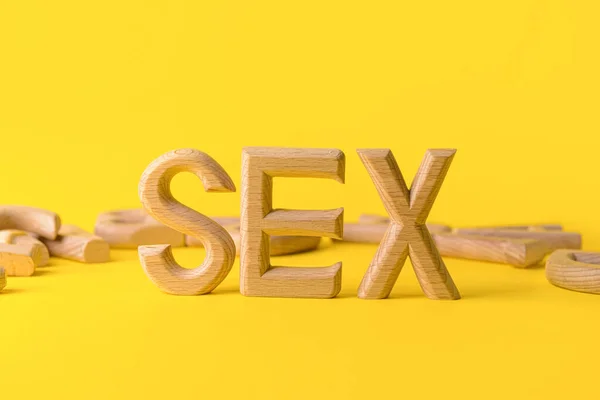 Word Sex Färg Bakgrund — Stockfoto