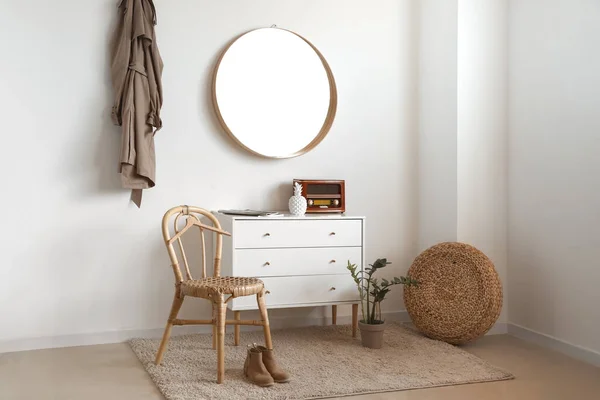 Interior Stylish Room Mirror — Stock Photo, Image