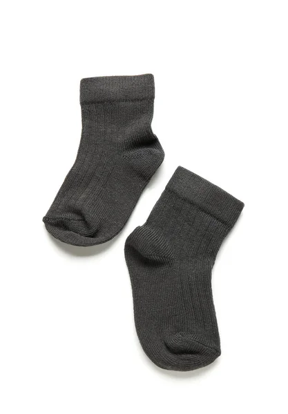 Baby Socken Auf Weißem Hintergrund — Stockfoto