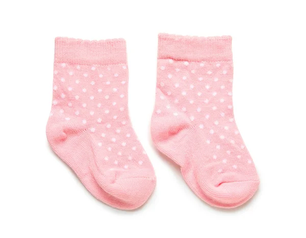 Baby Socks White Background — Stock Photo, Image