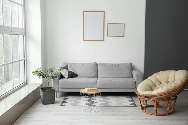 Interior Modern Stylish Room Sofa — Stock Photo, Image