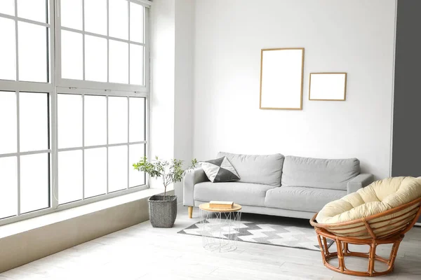 Interior Habitación Moderna Elegante Con Sofá —  Fotos de Stock