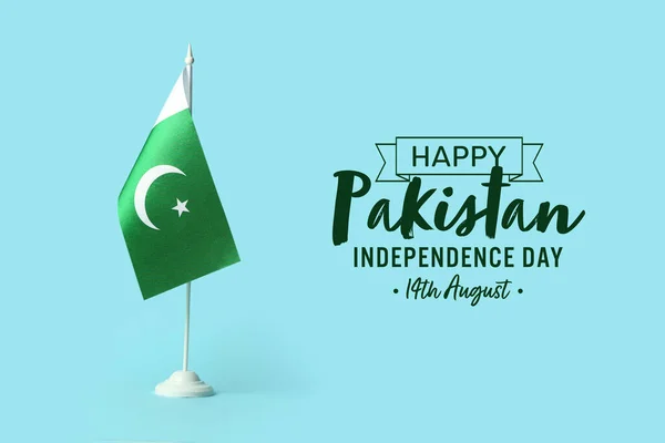 Tarjeta Felicitación Para Día Independencia Pakistán — Foto de Stock