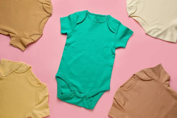 Baby Clothes Color Background — Stock Photo, Image