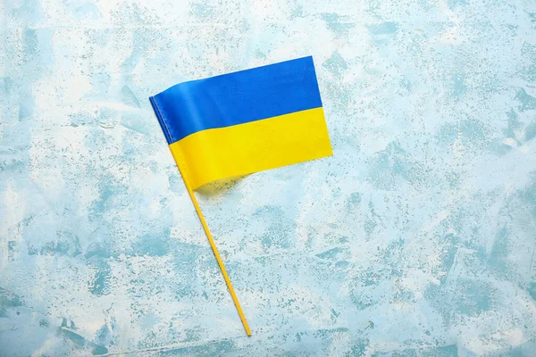 Флаг Украины Цветном Фоне — стоковое фото