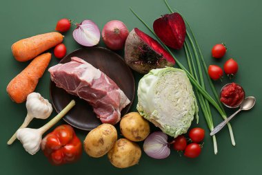 Borş 'u renk arkaplanı üzerine hazırlamak için gereksinimler