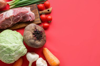 Borş 'u renk arkaplanı üzerine hazırlamak için gereksinimler