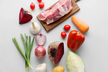 Hafif arkaplan üzerine borş hazırlamak için gereksinimler