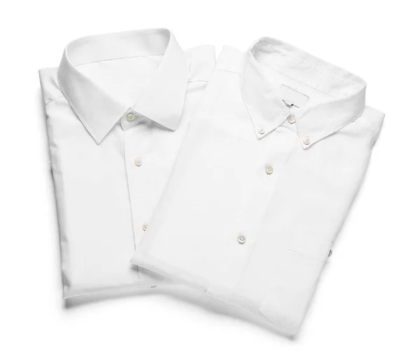 白を基調としたスタイリッシュな男性シャツ — ストック写真