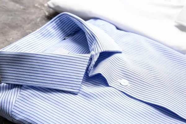 Стильные Мужские Рубашки Фоне Гранжа Крупный План — стоковое фото