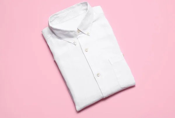 Stylish Male Shirt Color Background — Stock Photo, Image