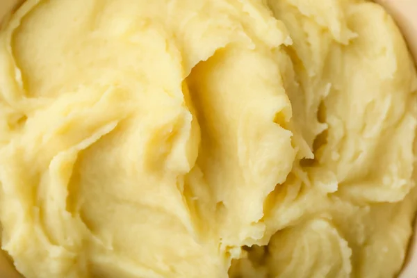 Tasty Mashed Potatoes Background Closeup — Stock Photo, Image