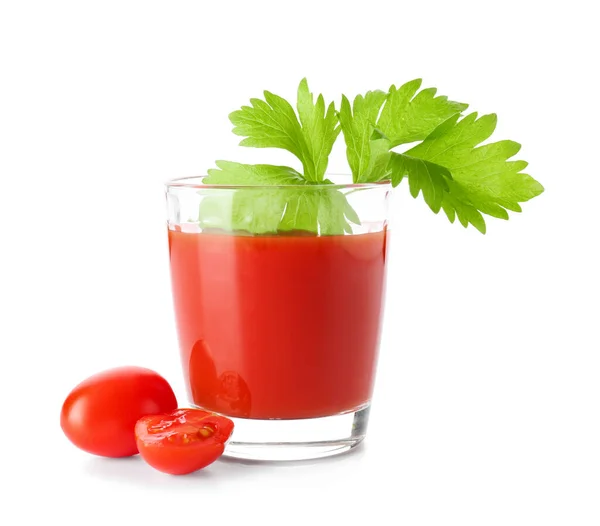Glass Tasty Bloody Mary Cocktail White Background — Stock Photo, Image