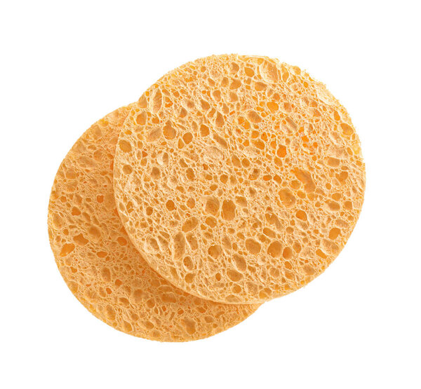 Макияж губки на белом фоне