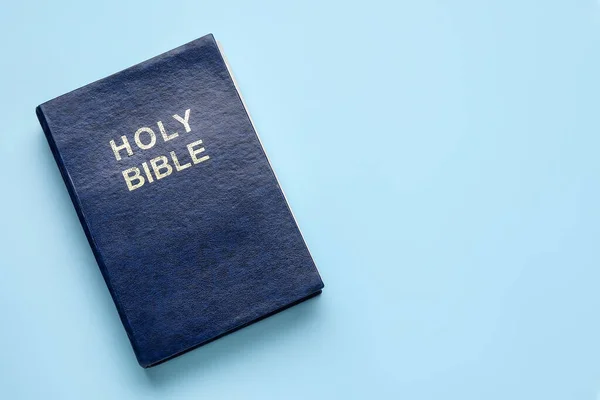 Bible Svatá Barevném Pozadí — Stock fotografie