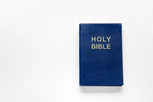 Holy Bible White Background — Stock Photo, Image