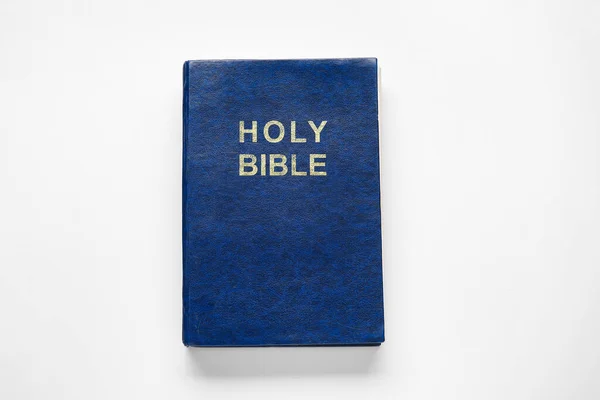 Holy Bible White Background — Stock Photo, Image