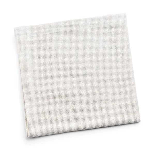 Fabric Napkin White Background — Stock Photo, Image