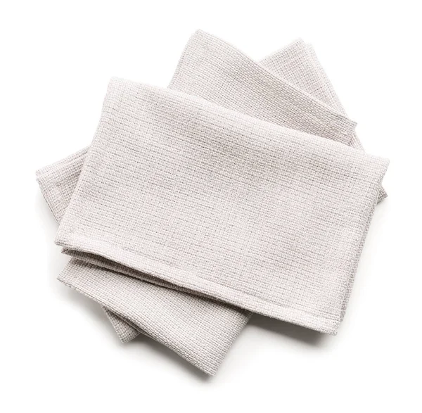 Fabric Napkins White Background — Stock Photo, Image