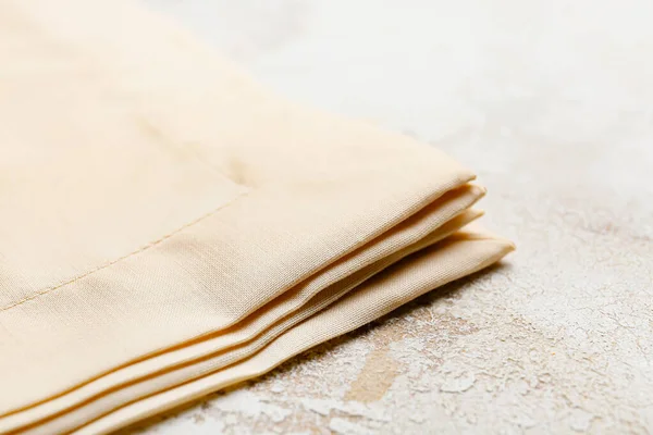 Fabric Napkins Light Background Closeup — Stock Photo, Image