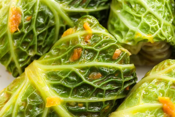 Tasty Stuffed Cabbage Leaves Closeup — ストック写真