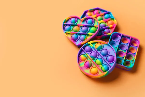 Pop Fidget Toys Color Background — Stock Photo, Image