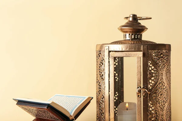Koran Lantern Color Background — Stock Photo, Image
